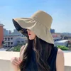 Stingy Brim Hats Anti UV Bucket Women Men Wide Beach Sun Summer Sunscreen Panama Outdoor Foldable Portable Fisherman Cap 230418