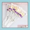 Party Favor Creative Scented Flower Gifts Bouquet Soap Roses With Cute Teddy Bear Doll Valentines Day Mothers Gift Table Dro Dhizs