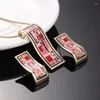 Necklace Earrings Set 2023 Ensemble Bijoux Goias Jewerly Sets For Women Necklace/earrings Enamel Suits Parure Femme Wedding Jewelry Fashion