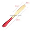 Cheese Tools Stainless Steel Butter Knife Baking With Hole Jam Spreaders Cream Knifes Hangable Home Mtifunctional Dessert To Dhgarden Dhtix