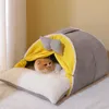 Kennele Pensje zimowe ciepłe kota dom super miękki przytulny spanie gęstość jaskini uroczych kociąt szczeniak namioty wiatrowoodporne gniazdo.