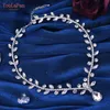 Collares colgantes HN03 elegante Rhinestone collar nupcial plata gota de agua cristal señoras cadena de clavícula joyería de boda regalo colgante