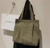 Bolso de hombro de mujer de lona sólida Simple moderno bolso de hombro de estudiante de compras de viaje df185