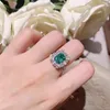 Romantique AAAAA Zircon bague en or blanc rempli de bagues de mariage pour les femmes promesse de mariée bijoux de fiançailles