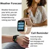 1,83 Zoll Smart Watch Männer Full Touch 7 Tage Wettervorhersage Fitness Tracker IP67 Wasserdichte Smartwatch Männer Frauen für Xiaomi + Box