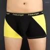 Onderbroek Man Big Dick Boxers met Super Bulge Penis Pouch Underwear Gay Modal Long Cock sexy lingerie plus U-Convex Breath Divide shorts