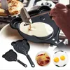 Mini söt omelette pan tecknad djur ägg mögel panna flip frukost ägg stek kruka non-stick stek pannkakor stekpanna köksverktyg