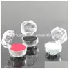 Jewelry Boxes Clear Plastic Ring Earrings Display Pendant Beads Storage Organizer Package Case Gift Box Drop Delivery Packaging Dhcnr