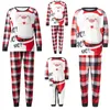 Familjmatchande kläder Merry Xmas Parent Children Clothing Snowman Deer Print Mamma Dotter Dad Son Christmas Pyjamas Soft Sleepwear Year kläder 231118