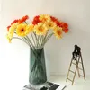 Decorative Flowers 1pc Fall Silk Daisy Artificial Branch For Home Wedding Autumn Decoration Fake Plastic Stem Flower