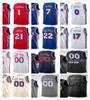 James Harden Joel Embiid 2023/24 City Youth Basketball Jersey Patrick Beverley Tyrese Maxey Tobias Harris Mo Bamba Kelly Oubre Jr. Paul Reed Navy White Blue Blue Jersey