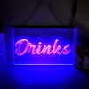 Getränke Buchstaben LED Neon Schild Home Decor Neujahr Wand Hochzeit Schlafzimmer 3D Nachtlicht