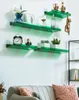 Bathroom Shelves Colour Acrylic Shelf Wall Hanging Board Free Punch Toilet Kitchen Storage Rack Plexiglass 3mm Thickened Strong Sticker 230418