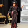 Vêtements ethniques MD Dubaï Kaftan Africain Paillettes Robe Femmes Turquie Moulante Sexy Robes 2023 Africain Dame Traditionnelle Élégante Robe De Soirée Vestidos 230419