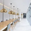 Lampes suspendues nordique postmoderne doré Chrome or rose verre LED lustre de plafond E27 suspension salon salle à manger décor