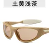 Fashionable internet celebrity same cat eye sunglasses female rubber foot pads streamlined sunglasses cycling and outing glasses