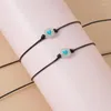 Charm Bracelets 2pcs Luminous Couple Promise Armband Heart Friendship Handmade Adjustable Rope Matching Jewelry Gifts