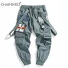 Męskie spodnie chaifenko jogger sporty sporty spodni męski Hip Hop Streetwear Belka Foot Cargo Spodnie Modna druk Pants 230418