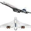 Blocks 2023 10318 ICONS Concorde Airbus Famous Supersonic Commercial Passenger Airplane Model Building Toys For Kids Gifts 231118