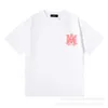 Camiseta masculina e feminina de verão 2023 Moda Fletter estampada Camiseta manga curta de algodão Camiseta versátil hip-hop solta