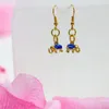 Dangle Earrings Whoelesale Price 10 9mm Cloisonne For Women Girls Gifts Gold-color Elephant Enamel Eardrop Charms Jewelry B3010