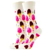 5 PC SOCKS Çorap Sonbahar ve Kış Yeni Komik Kadın Çorapları Hayvan Çorapları Bitki Meyve Kawaii Sevimli Modaya Dönüş