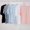 Actieve Shirts Designer Modal Soft Yoga T-shirts met korte mouwen Dames Fitness Sport T-shirt Meisjes Gym Blouses Vrouwelijke trainingskleding