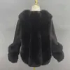 Damen Pelzimitat MISSJANEFUR Echtlederjacke mit Damenmode V-Ausschnitt Schwarz Luxuriöser natürlicher weicher Schaffell-Wintermantel 231118