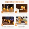 Decorazioni per presepe Votivi finti Luce Matrimonio LED Tealight Tea Lights Candele elettriche per finestre Elettroniche