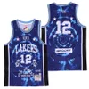 Moive THE DIPLOMATS X 97 Harlem Basketbal Jersey Heren Vintage Ademend Puur Katoen Trui Team Kleur Blauw Retro Voor Sportfans Borduurwerk Shirt Uniform