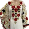 Vêtements ethniques robe de dubaï robe de georgette blanche du maroc est très fantaisie longue pure longueur 60 pouces