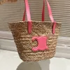 Fashion Tote Bag Designer Dames Tassen Zomer Luxe vrouw Straw Toes Classic Patroon Handtas Casual boodschappentas