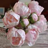 装飾的な花アップスケールホワイトピンク8ヘッド