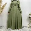 Vêtements ethniques femme musulman Ababya robes en Satin élégant dubaï turquie arabe islamique Caftan saoudien en mousseline de soie robe Simple