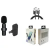 Collier sans fil Type Clip Microphone Portable Audio vidéo enregistrement Mini micro pour iPhone Android équipement de diffusion en direct jeu téléphone micro livraison directe