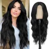 New Wig Women's Fashion Octagonal Bang Multi Color Option Long Curly Hair Chemical Fiber Full Head Cover