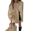 Trench da donna che riduce l'età abiti da lavoro di design autunno nuovo colletto rialzato trench versatile 2c