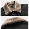 Kurtki męskie jesienne zimowe męskie plus aksamitne płaszcz damski płaszcz z kurtki zagęszczony Koreański ubrania Lekka dżinsowa kurtka 231118