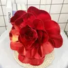 Flores decorativas Decoração Artificial Rose Flower Window Show Festival de casamento Gigante de decoração de pano de fundo Pe Flore Aderentes