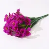 Dekorative Blumen violette künstliche Seidenorchide