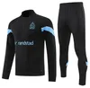 2023 2024 Marseille Soccer Trascksuit PAYET GUENDOUZI KAMARA Football Training Suit Olympique de 23 24 MarseilleS Survetement sportswear hommes enfants Maillot Foot