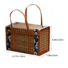 Dinnerware Sets Fruit Basket Woven Baskets Picnic Hamper Tote Shopping Bag Handbag Bamboo Handwoven Storage Box Child