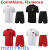 Cr Flamengo voetbaltruien Flamenco 23 24 Corinthian Flamenco voetbaltraining Training Corinthian Shorts Mouwen 2023 2024 Men Kids Kit