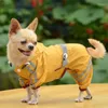 Puppy de cachorro Papt Pet Cool Caput Caut Glisten Bar Hoody Rain à prova d'água Adorável jaquetas casaco roupas sec88