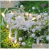 Party Decoration White Pearl String Festival Light LED SNOW FALLLED LAMP 10 LIGHTS DECORATIVE PLASTIC 11 4YF L2 DROP LEVERANS HOME G DHGDK