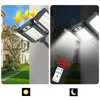 800 LED Krachtige zonnewandverlichting Outdoor Garden Huis Lamp Lamp Muurlamp Extern paneel Waterdichte bewegingssensor Street Licht