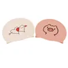 casquettes Adulte Silicone Mignon Motif Haute Élastique Professionnel Grand Étanche Parent et Enfants Chapeau De Natation P230531