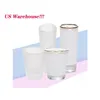 Wine Glasses Us Warehouse 1.5Oz 3Oz Sublimation S Tumbler White Golden Rim Heat Transfer Printing Frosted Cup Blank Drop Delivery Ho Dhl7F