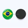 Ímãs da geladeira Time Gem Qatar Brasil Americano Bandeira Nacional Magnetic Decor Dedro Droga Droga Jardim Dhgarden Dhprx