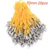 20/50pcs Gold Silber Verschluss Seil Keychains Lanyard Lariat Gurtkabel Haken Mobile Set Charmring Beutelzubehör Großhandel Schmuck Schmelze Juwely -Erkenntnisse